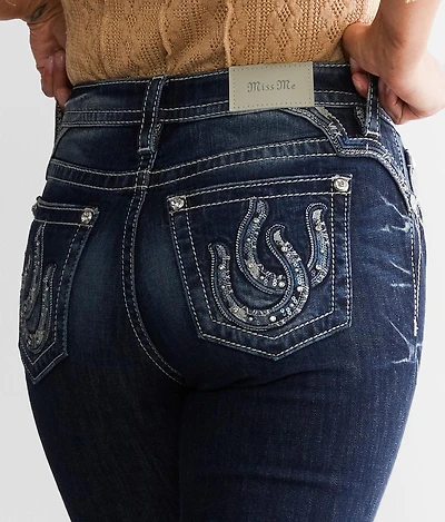 Curvy Straight Stretch Cuffed Jean