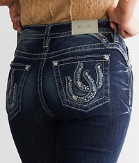 Curvy Straight Stretch Cuffed Jean