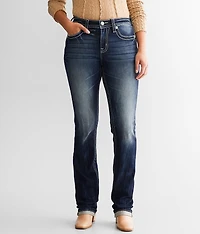 Curvy Straight Stretch Cuffed Jean