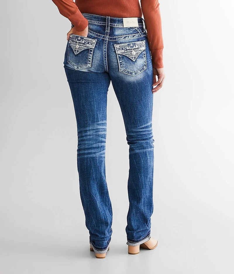 Curvy Straight Stretch Cuffed Jean