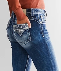 Curvy Straight Stretch Cuffed Jean