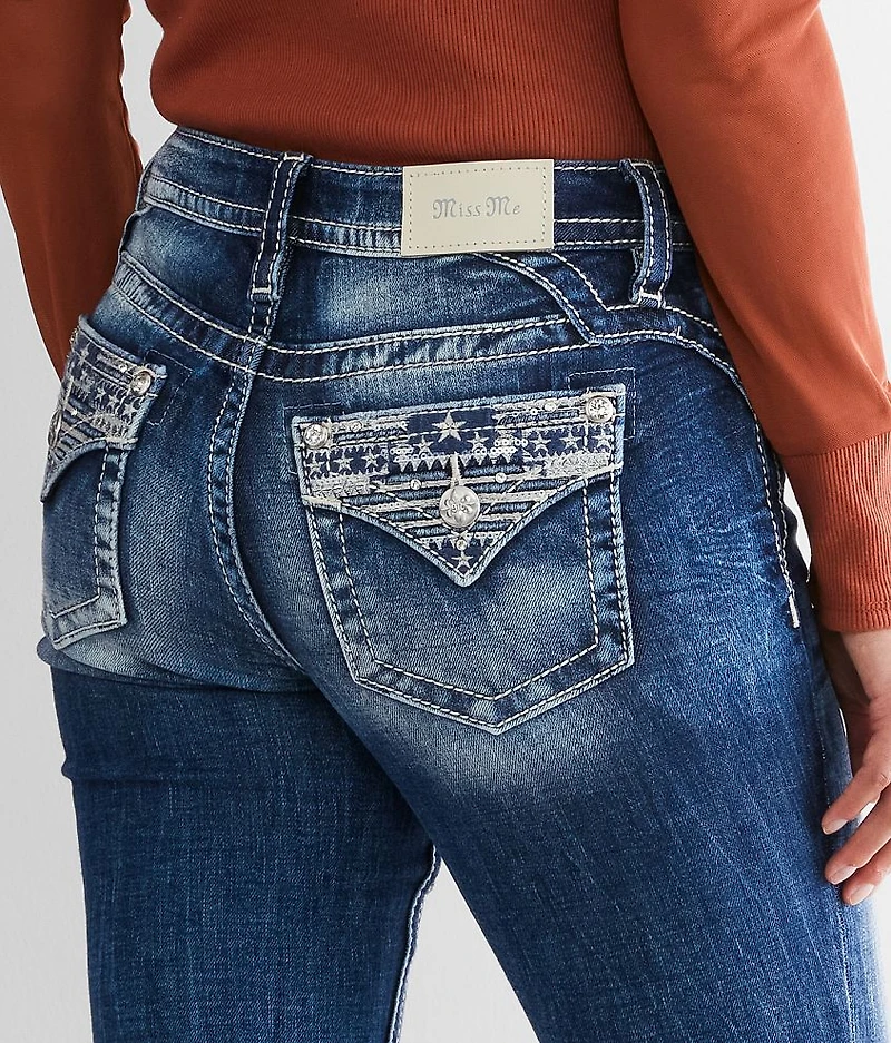 Curvy Straight Stretch Cuffed Jean