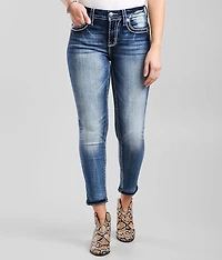 Curvy Ankle Skinny Stretch Cuffed Jean