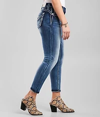 Curvy Ankle Skinny Stretch Cuffed Jean
