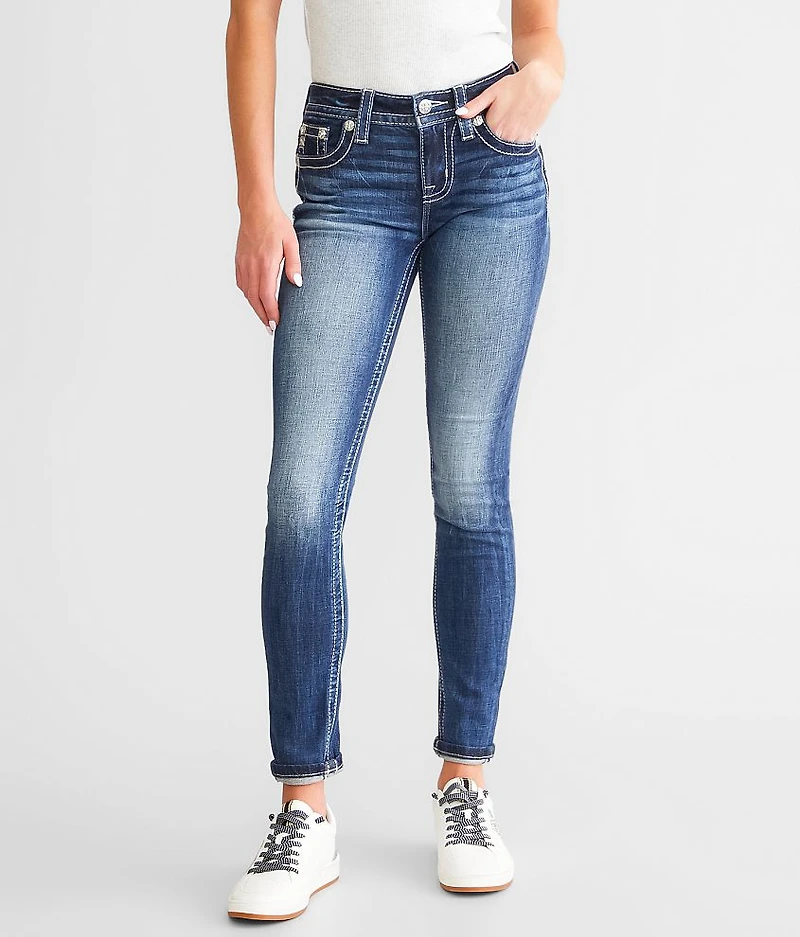 Mid-Rise Ankle Skinny Stretch Jean