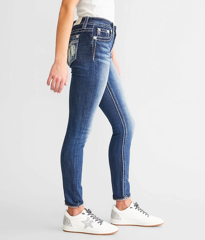 Mid-Rise Ankle Skinny Stretch Jean