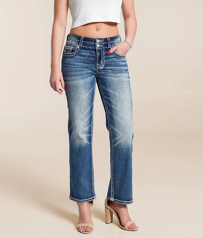 Universal Cropped Straight Stretch Cuffed Jean