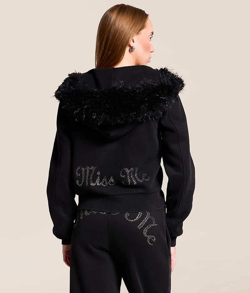Glitz Faux Fur Hoodie