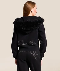 Glitz Faux Fur Hoodie