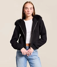 Glitz Faux Fur Hoodie