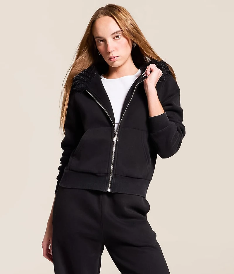 Glitz Faux Fur Hoodie