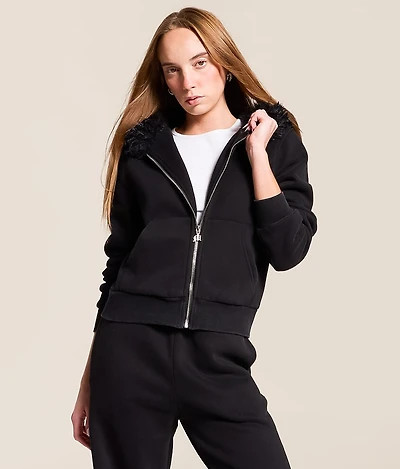 Glitz Faux Fur Hoodie