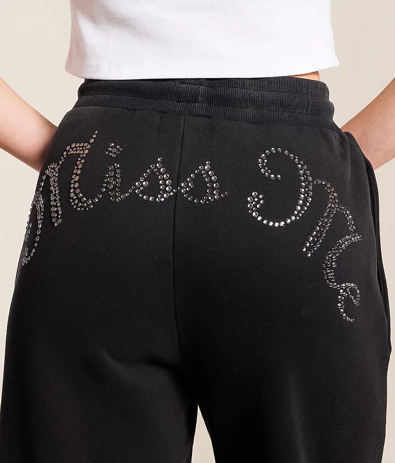 Glitz Wide Leg Track Sweatpant