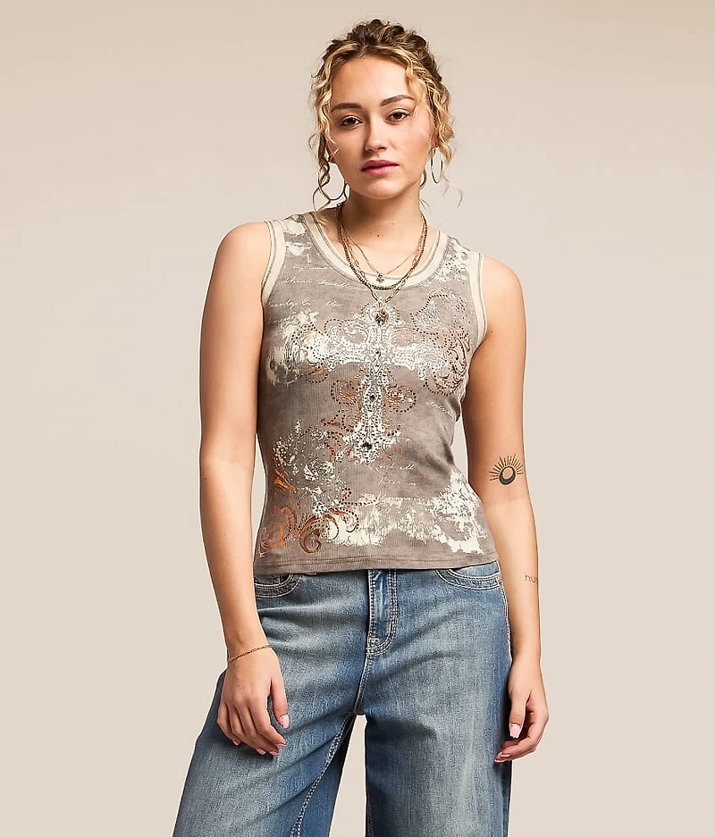 Glitz Lace-Up Tank Top