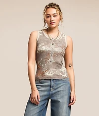 Glitz Lace-Up Tank Top