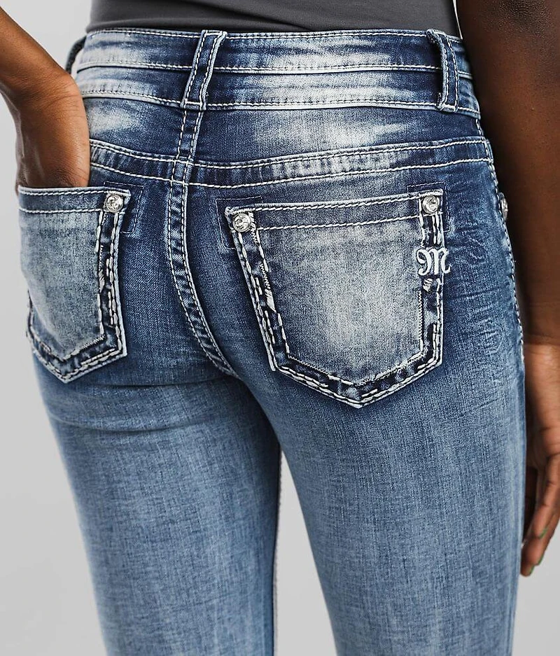 Mid-Rise Skinny Stretch Cuffed Jean