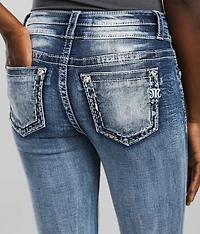 Mid-Rise Skinny Stretch Cuffed Jean