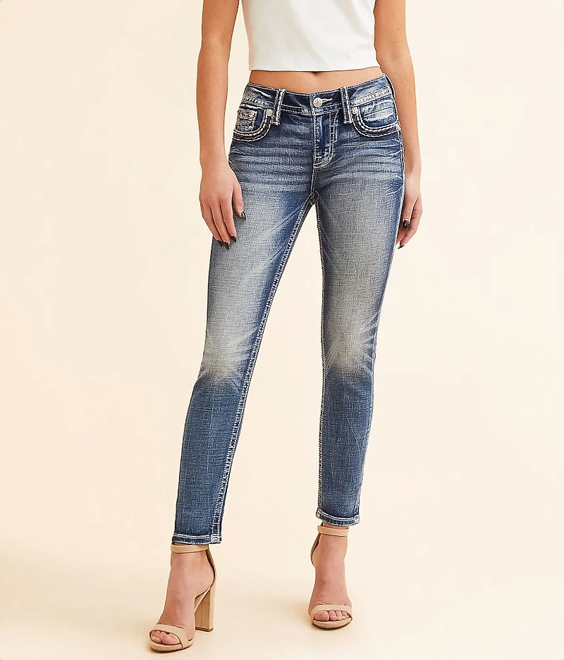 Mid-Rise Ankle Skinny Stretch Jean