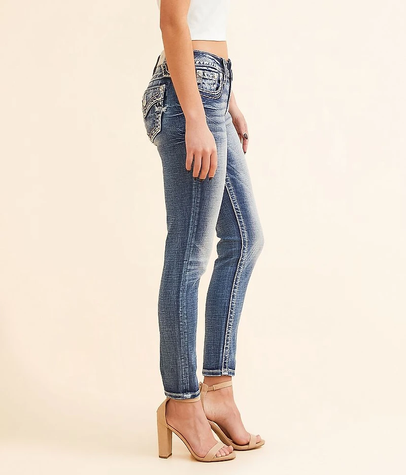 Mid-Rise Ankle Skinny Stretch Jean