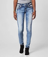 Mid-Rise Skinny Stretch Jean