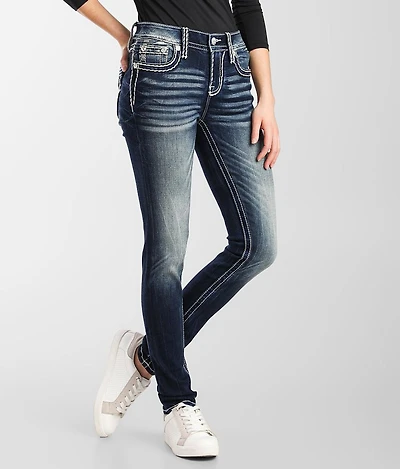 Mid-Rise Skinny Stretch Jean