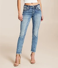 Mid-Rise Ankle Skinny Stretch Jean