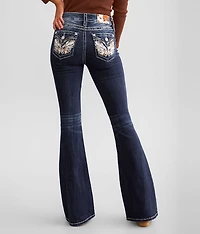 Mid-Rise Flare Stretch Jean
