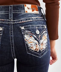 Mid-Rise Flare Stretch Jean