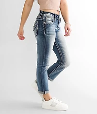 Mid-Rise Stretch Capri Jean
