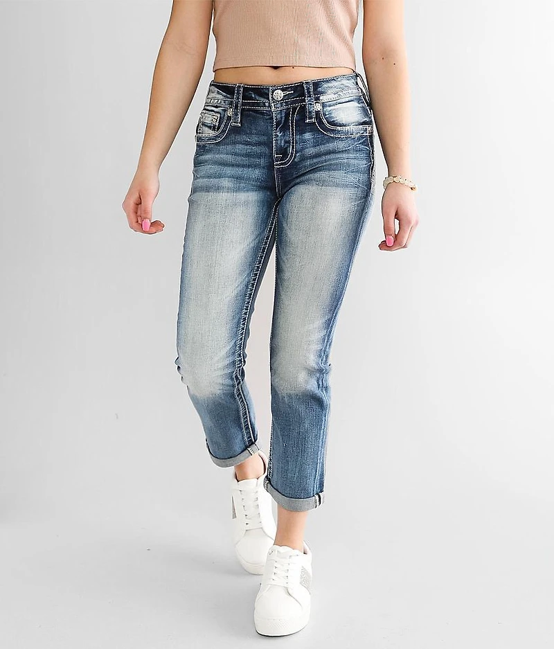Mid-Rise Stretch Capri Jean
