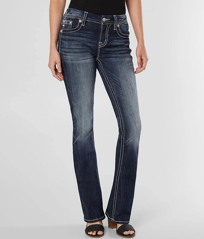 Curvy Mid-Rise Boot Stretch Jean