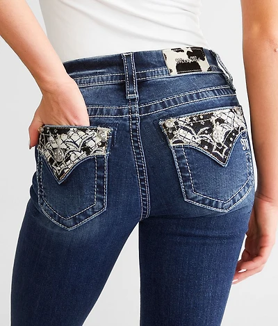Mid-Rise Straight Stretch Jean