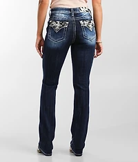 Mid-Rise Tailored Boot Stretch Jean