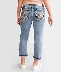 Curvy Cuffed Stretch Capri Jean