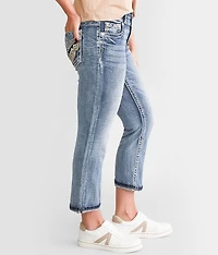 Curvy Cuffed Stretch Capri Jean