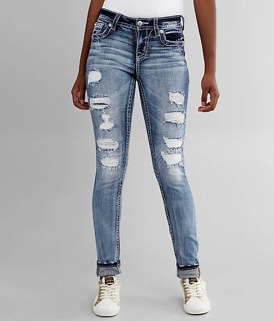 Mid-Rise Skinny Stretch Jean