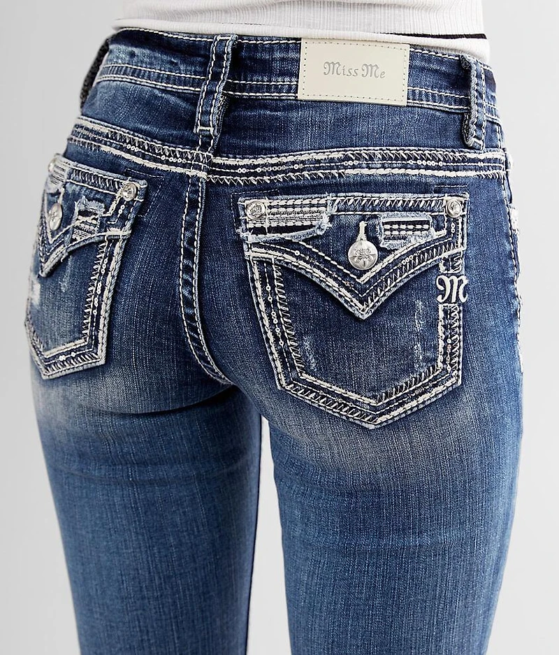 Mid-Rise Skinny Stretch Cuffed Jean