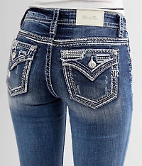 Mid-Rise Skinny Stretch Cuffed Jean