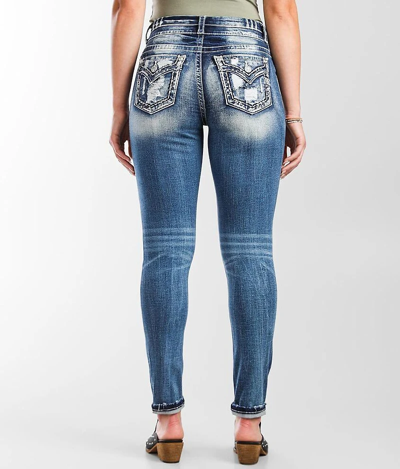 Curvy Skinny Stretch Cuffed Jean