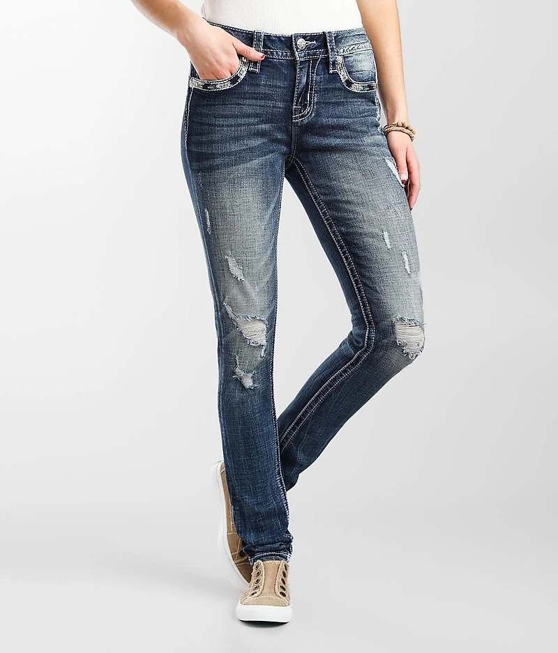Mid-Rise Skinny Stretch Jean