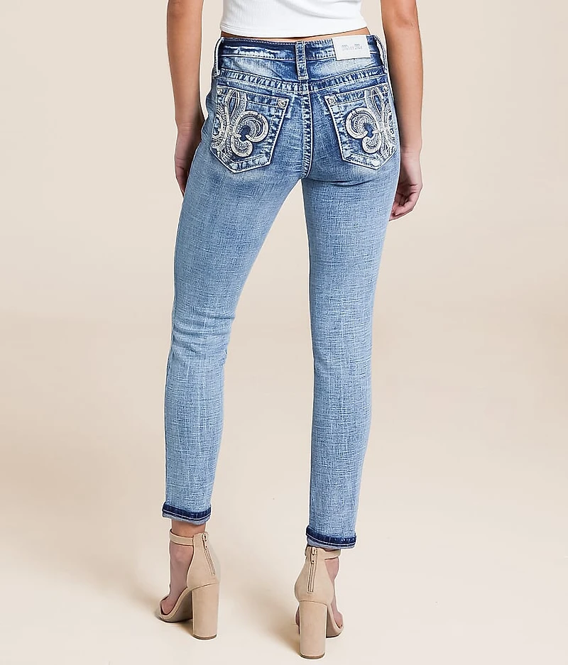 Mid-Rise Ankle Skinny Stretch Jean