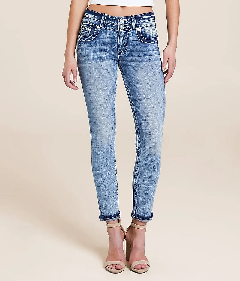 Mid-Rise Ankle Skinny Stretch Jean