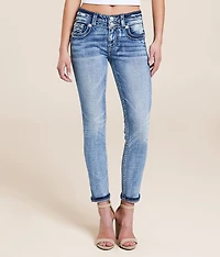 Mid-Rise Ankle Skinny Stretch Jean