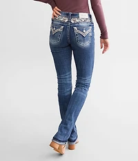 Mid-Rise Straight Stretch Jean