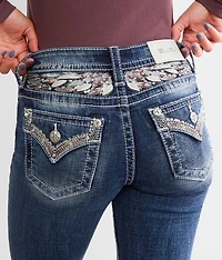 Mid-Rise Straight Stretch Jean