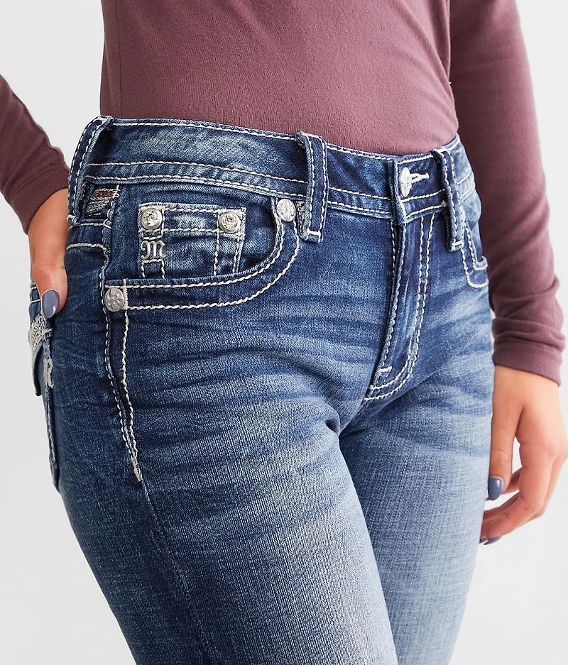 Mid-Rise Straight Stretch Jean
