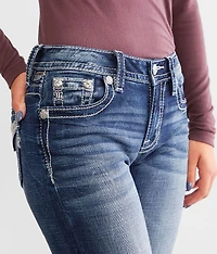 Mid-Rise Straight Stretch Jean
