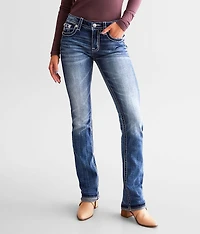 Mid-Rise Straight Stretch Jean