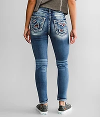 Mid-Rise Ankle Skinny Stretch Jean