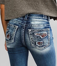 Mid-Rise Ankle Skinny Stretch Jean